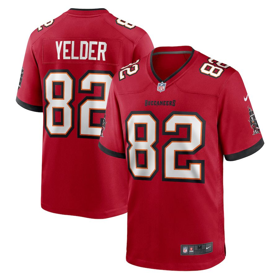 Men Tampa Bay Buccaneers #82 Deon Yelder Nike Red Game Player NFL Jersey